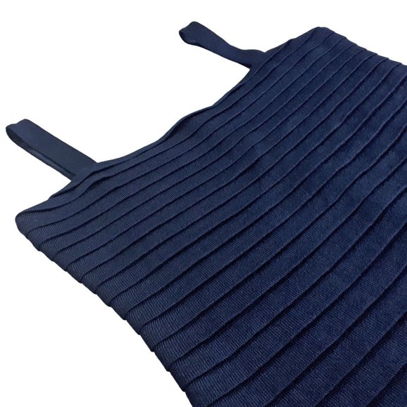 St. John Collection by Marie Gray Navy Blue Wool Blend Dress - Picture 4 of 15